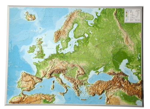3D 입체 유럽지도(영문)